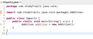 Using imports in java